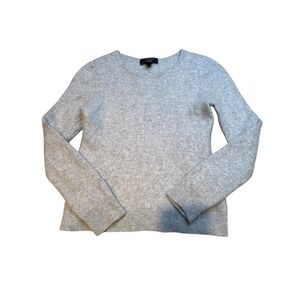 Charter Club Luxury Cashmere Sweater‎ Light Gray Crew Neck Long Sleeve Women's L